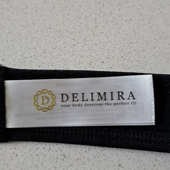 Delimira Bra X-Shaped Back Support Posture Sports Front Closure Wire Free 46DD - Picture 8 of 12